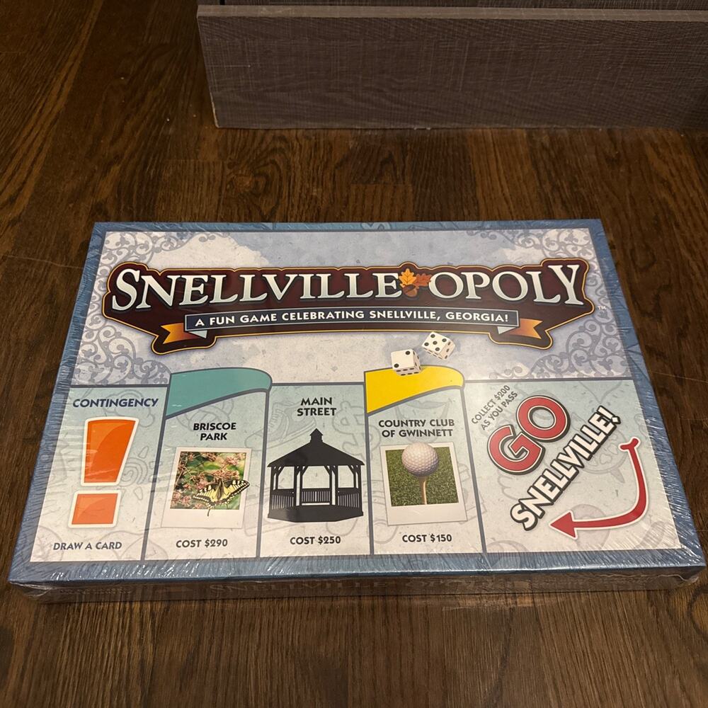 NEW/SEALED Late for the Sky Snellville Opoly Monopoly Board Game